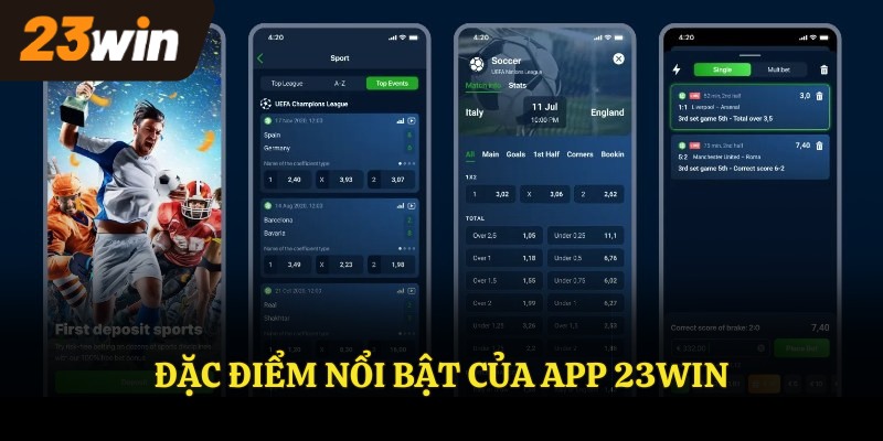 Đặc điểm nổi bật của app 23WIN